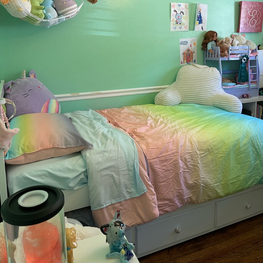 UGG Devon Twin Rainbow Ombré Comforter and Sham